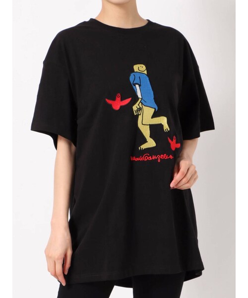 jouetie（ジュエティ）の「Mark Gonzales Tシャツ（Tシャツ/カットソー・レディース・ピンク/オフホワイト/ブラック/ミックス/アイスブルー・M）」の5枚目の写真