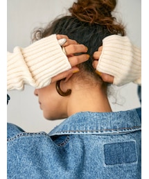 Ungrid | ウッドカーブピアス(ピアス（両耳用）)