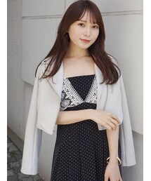 MERCURYDUO | コンパクトフェイクスエードライダースジャケット(テーラードジャケット)