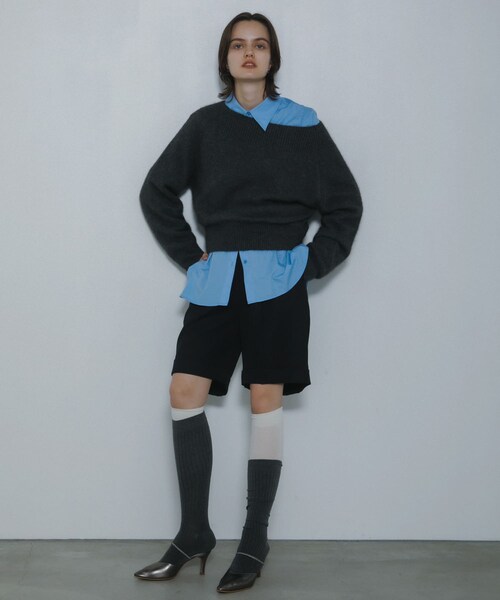 SENSE OF PLACE by URBAN RESEARCH（センスオブプレイスバイアーバンリサーチ）の「ターンバックハーフパンツ（その他パンツ・レディース・BLACK/Y.BEIGE・S/M）」の18枚目の写真