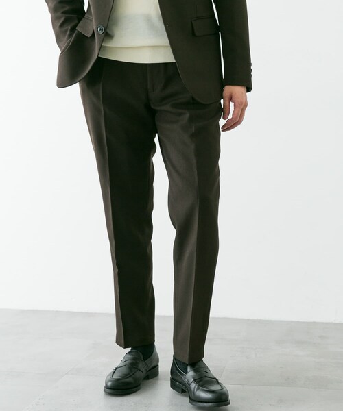 URBAN RESEARCH DOORS（アーバンリサーチドアーズ）の「LIFE STYLE TAILOR　ウールライクソフトツイルストレッチパンツ（スラックス・メンズ・GRAY/NAVY/BROWN・S/M/L/XL）」の22枚目の写真