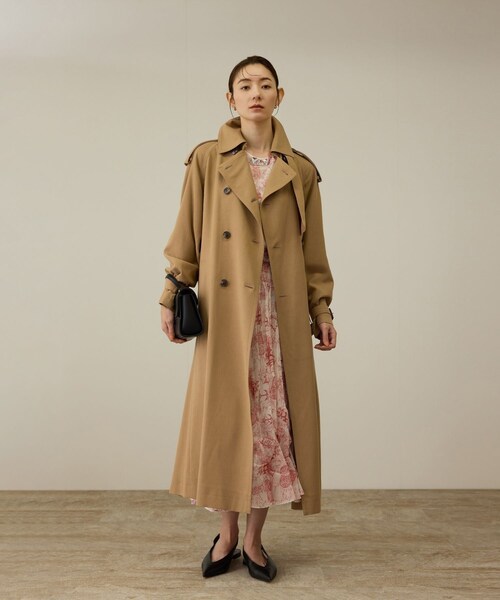 ROPE'(ロペ)の「MANTECO(マンテコ) テンセルウールトレンチコート(トレンチコート・レディース・ベージュ・36/38)」の12枚目の写真