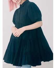 merry jenny | パフスリーブギャザーミニワンピース(ワンピース)