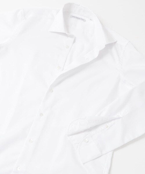 URBAN RESEARCH DOORS（アーバンリサーチドアーズ）の「『イージーケア』LIFE STYLE TAILOR　セミワイドツイル無地シャツ（シャツ/ブラウス・メンズ・WHITE・37/39/41/43）」の4枚目の写真