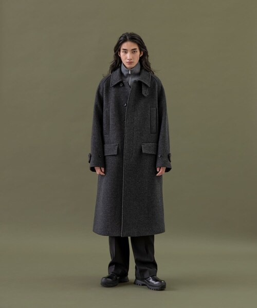 URBAN RESEARCH（アーバンリサーチ）の「ANOTHER OFFICE　Voyager Bold Balmacaan Coat（テーラードジャケット・メンズ・Black/Navy/H Charcoal・1/2/3）」の22枚目の写真