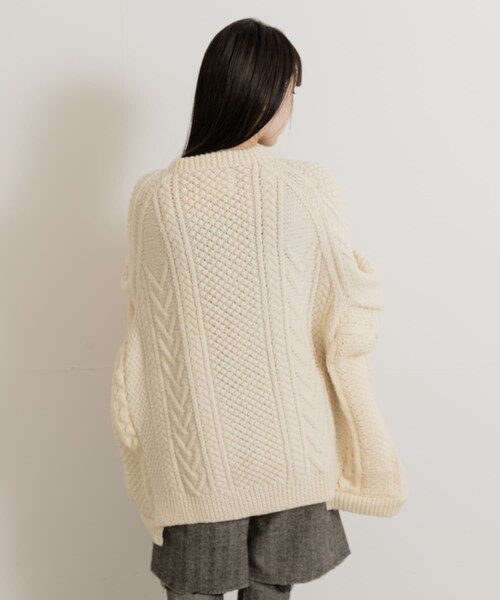 THE GOODLAND MARKET（ザグッドランドマーケット）の「77circa　make wide fisherman sweater（ニット/セーター・レディース・off1/off2/off3・one）」の10枚目の写真