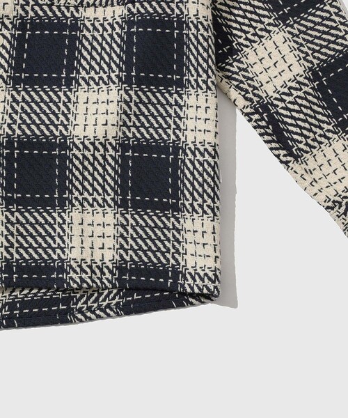 ADAM ET ROPE'（アダムエロペ）の「【WAX LONDON/ワックスロンドン】WHITING OVERSHIRT | MARINE BEATNIK V3（シャツ/ブラウス・メンズ・ネイビー・L/XL）」の8枚目の写真