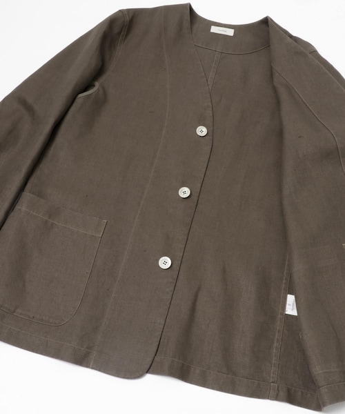 URBAN RESEARCH（アーバンリサーチ）の「Nomat　PIPING JACKET/HERRINGBONE（テーラードジャケット・レディース・BROWN・2）」の4枚目の写真