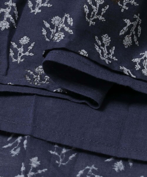 かぐれ（カグレ）の「maison de soil　FLOWER BLOCK PRINT SKIRT（スカート・レディース・NVY/OLV・2）」の19枚目の写真