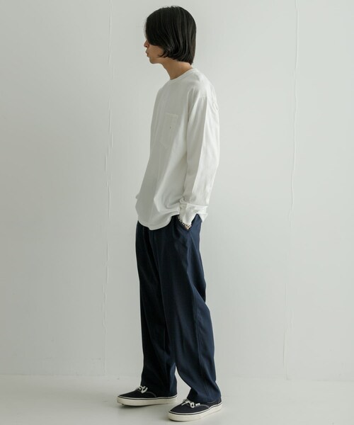 URBAN RESEARCH（アーバンリサーチ）の「THE NORTH FACE PURPLELABEL　7oz L/S Pocket T-shirts（Tシャツ/カットソー・メンズ・Off White/A Gray/Black・M/L）」の8枚目の写真