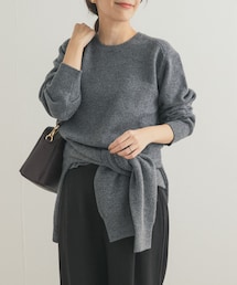 URBAN RESEARCH DOORS | ウールコンパクトクルーネックプルオーバー(ニット/セーター)