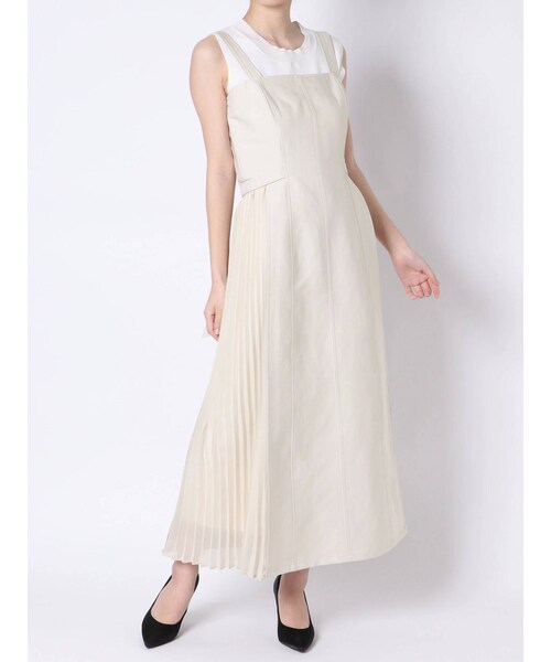 LAGUNAMOON（ラグナムーン）の「サイドプリーツビスチェワンピース  