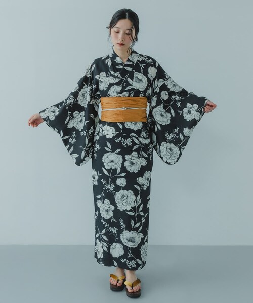 SENSE OF PLACE by URBAN RESEARCH（センスオブプレイスバイアーバンリサーチ）の「『WEB/一部店舗限定』『接触冷感/速乾』ワンピース浴衣4点セットB（その他・レディース・アヤメ/バラ/野バラ/マーガレット・One）」の10枚目の写真