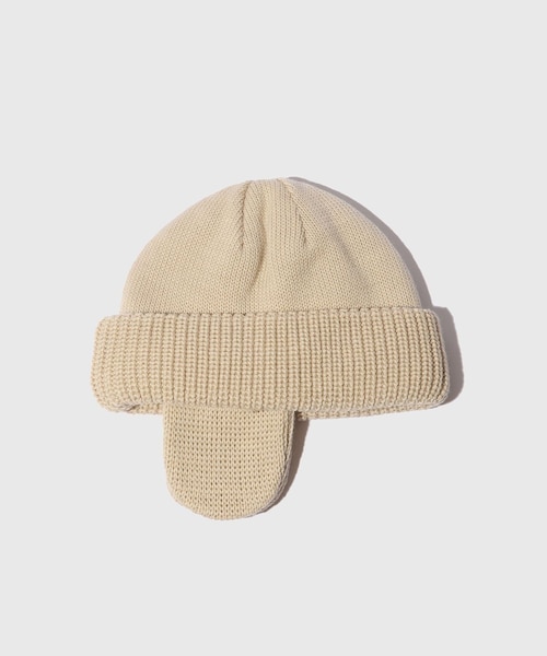 ADAM ET ROPE'（アダムエロペ）の「【KIJIMA TAKAYUKI/キジマ タカユキ】MERINO WOOL EAR WATCH CAP（ニットキャップ/ビーニー・メンズ・ブラック/グレー/ベージュ/レッド・F）」の9枚目の写真