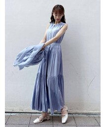 dazzlin | シャイニーティアードフレアワンピース(ワンピース)