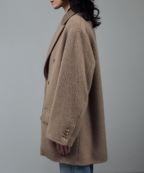 ADAM ET ROPE'（アダムエロペ）の「【J'aDoRe・店舗限定】【クチュール ド アダム】別注 Cottage Coat/コテージコート（チェスターコート・レディース・キャメル系・36/38）」の22枚目の写真