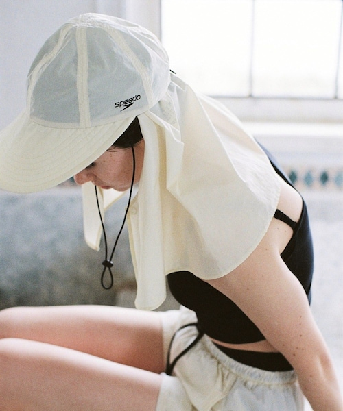 ADAM ET ROPE'(アダムエロペ)の「【Speedo×ADAM ET ROPE'】SUN CAP(キャップ・レディース・ブラック/オフホワイト/オリーブ・F)」の13枚目の写真