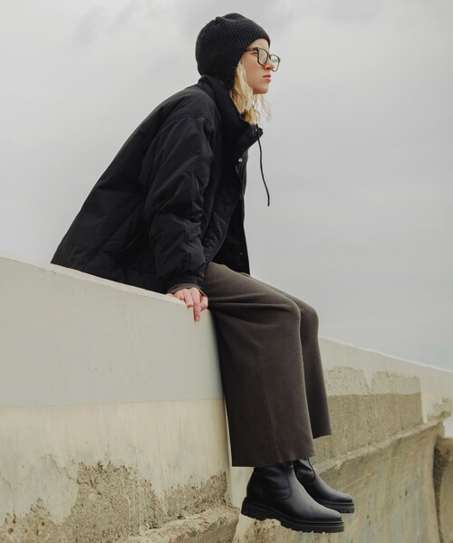 URBAN RESEARCH Sonny Label（アーバンリサーチサニーレーベル）の「撥水スタンドダウンジャケット（その他アウター・レディース・ブラック/エクリュ/ライトカーキ・FREE）」の22枚目の写真