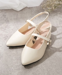 nissen | 【ゆったり幅広】えんどぅーコラボ商品　la farfa SHOES（ラファーファシューズ）バックストラップパンプス（ワイズ4E）(パンプス)