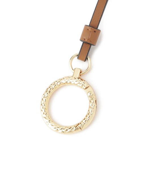 ROPE'（ロペ）の「【teau・牛革】panier rope ring holder（キー/バッグチャーム・サンプラス/メガネホルダー）（チャーム・レディース・ブラック/キャメル・F）」の13枚目の写真
