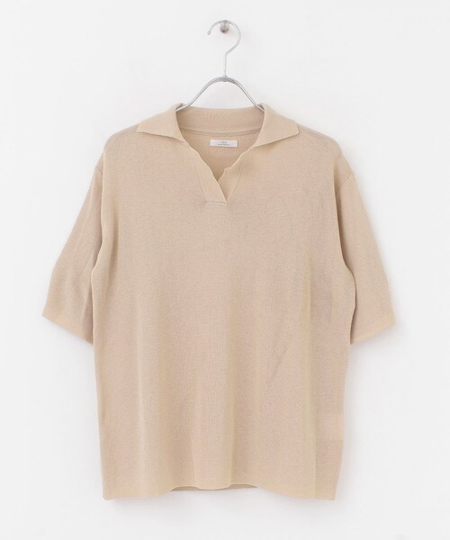 ITEMS URBANRESEARCH（アイテムズ アーバンリサーチ）の「ポロニットTシャツ（ポロシャツ・レディース・BLU/BEG/CHA・FREE）」の17枚目の写真