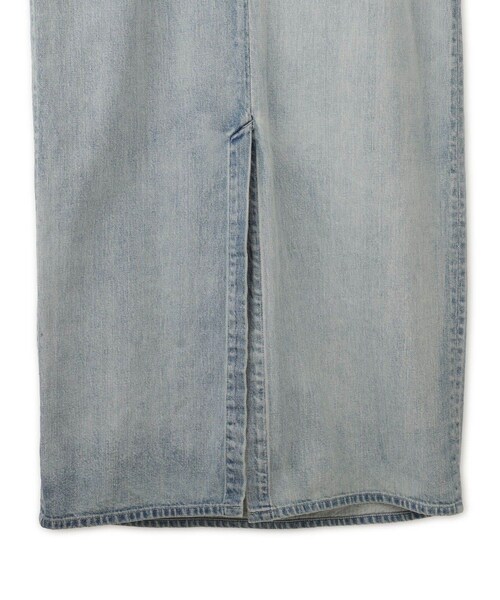 ADAM ET ROPE'（アダムエロペ）の「【AURALEE（オーラリー）】FADED SELVEDGE LIGHT DENIM DRESS（ドレス・レディース・ブルー・1）」の9枚目の写真