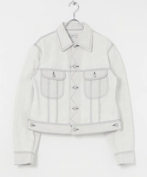 URBAN RESEARCH(アーバンリサーチ)の「Nomat Mini Trucker Jacket(デニムジャケット・レディース・IvoryWhite・1)」の2枚目の写真