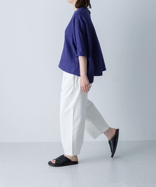 かぐれ（カグレ）の「コットンクロップドパンツ（その他パンツ・レディース・OFF/BEIGE/BLACK・Free）」の11枚目の写真