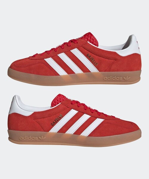 ADAM ET ROPE'(アダムエロペ)の「【adidas(アディダス)】GAZELLE INDOOR(スニーカー・レディース・レッド・23/24/25)」の12枚目の写真