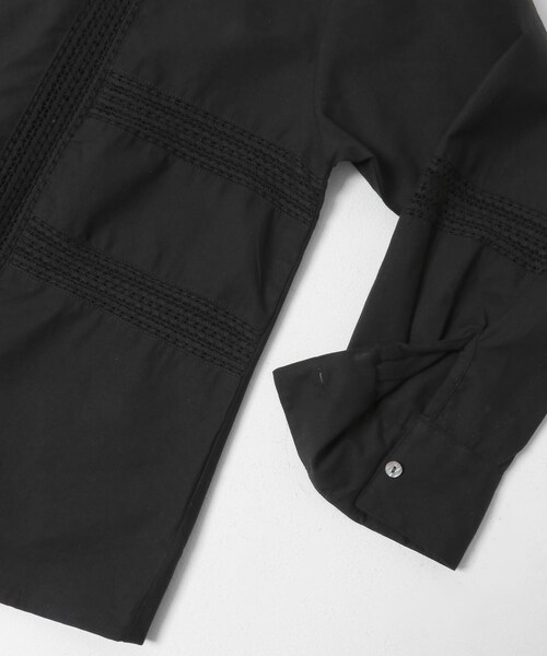 URBAN RESEARCH Sonny Label（アーバンリサーチサニーレーベル）の「ブロッキングレースコットンシャツジャケット（テーラードジャケット・レディース・キナリ/ブラック・Free）」の22枚目の写真