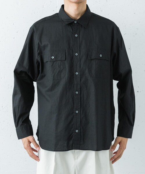 URBAN RESEARCH(アーバンリサーチ)の「『別注』BROOKS BROTHERS×URBAN RESEARCH SAFARI SHIRTS LONG-SLEEVE(シャツ/ブラウス・メンズ・BLACK/D.BRN・M/L/XL)」の8枚目の写真
