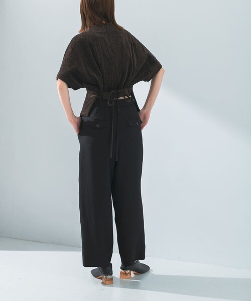 URBAN RESEARCH ROSSO（アーバンリサーチロッソ）の「le　CORDUROY TIE BLOUSE（シャツ/ブラウス・レディース・IVORY/BROWN・FREE）」の11枚目の写真