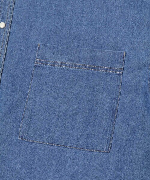 URBAN RESEARCH DOORS（アーバンリサーチドアーズ）の「デニムバンドカラーシャツ（シャツ/ブラウス・レディース・INDIGO/ONE WASH・M）」の15枚目の写真