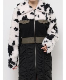 EVRIS | ブロッキングボアショートブルゾン(ブルゾン)