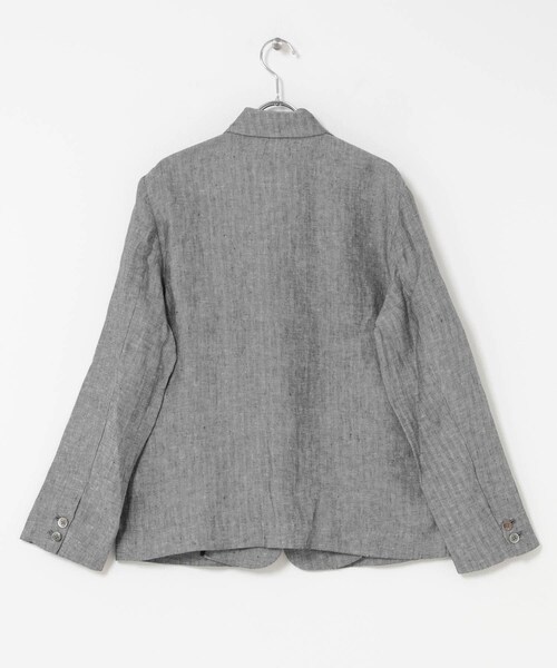 URBAN RESEARCH DOORS（アーバンリサーチドアーズ）の「ヘリンボーンリネンジャケット（テーラードジャケット・レディース・CHARCOAL・Free）」の6枚目の写真