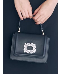 MERCURYDUO | ビジュー付プリーツBAG(ショルダーバッグ)