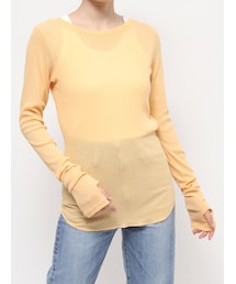 Ungrid | シアーフィットロングスリーブTee(Tシャツ/カットソー)