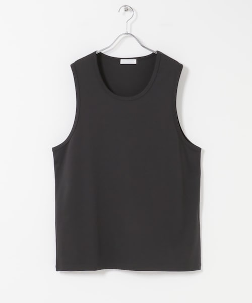 SENSE OF PLACE by URBAN RESEARCH（センスオブプレイスバイアーバンリサーチ）の「コットンスムースタンクトップ（タンクトップ・メンズ・WHITE/BLACK/CHARCOAL・M/L）」の3枚目の写真