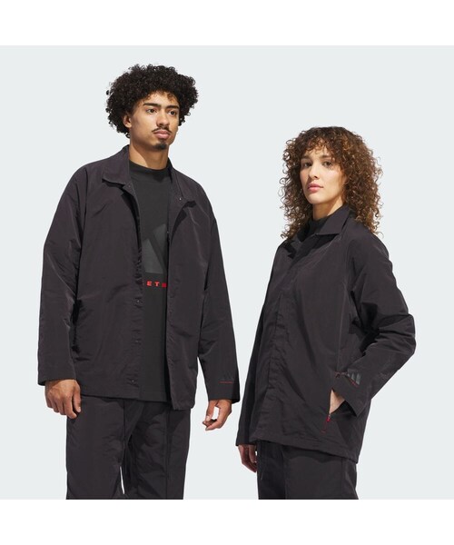 adidas(アディダス)の「アディダス バスケットボール コーチジャケット(ジェンダーニュートラル)(ジャケット/アウター・メンズ・ブルー/ブラック・2XS/XS/S/M/L/XL/2XL/3XL/3XS/XL/XXL/4XL/5XL/6XL)」の1枚目の写真