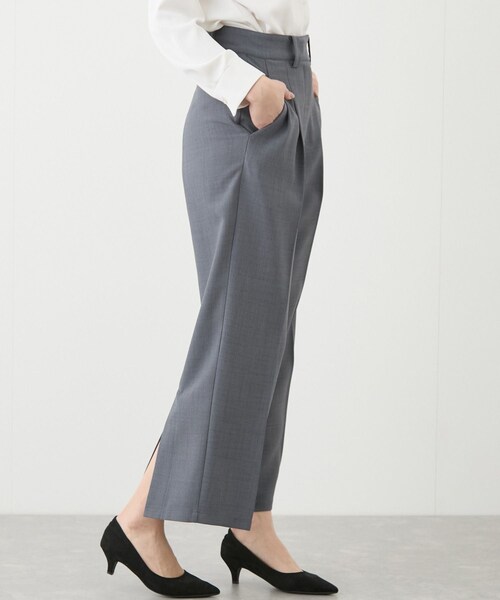 Jayro（ジャイロ）の「リネンライクパンツ（スラックス・レディース・グレー/ベージュ・M）」の18枚目の写真