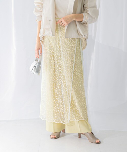 URBAN RESEARCH ROSSO（アーバンリサーチロッソ）の「フラワースパンコールレーススカート（スカート・レディース・sax/off・FREE）」の8枚目の写真