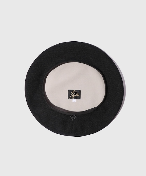 ADAM ET ROPE'（アダムエロペ）の「【NEEDLES/ニードルス】Beret - Linen Nylon Oxford（ハンチング/ベレー帽・メンズ・ブラック・L）」の7枚目の写真