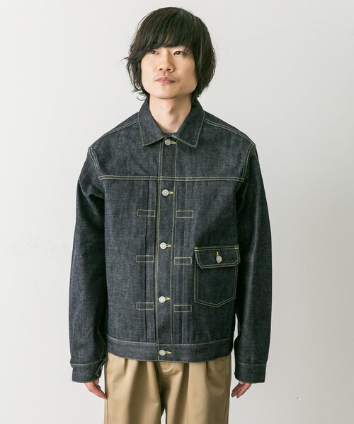 URBAN RESEARCH DOORS（アーバンリサーチドアーズ）の「SASSAFRAS　Gardener Jacket（デニムジャケット・メンズ・Indigo・S/M/L）」の3枚目の写真