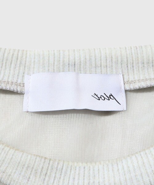 ADAM ET ROPE'（アダムエロペ）の「【TOLQ/トルク】Skeleton Sweat Shirt（スウェット・メンズ・ライトグレー・2/3）」の8枚目の写真