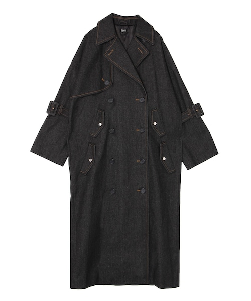 PAMEO POSE(パメオポーズ)の「Black Denim Coat(チェスターコート・レディース・ブラック・S/L)」の18枚目の写真
