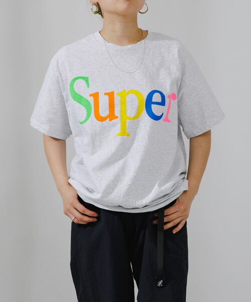 URBAN RESEARCH（アーバンリサーチ）の「SUPERMARKET　SMアップルTシャツ（Tシャツ/カットソー・メンズ・WHITE/ASH/BLACK/CHARCOAL・L/XL）」の20枚目の写真