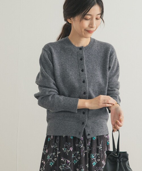 URBAN RESEARCH DOORS（アーバンリサーチドアーズ）の「ウールサテン釦コンパクトカーディガン（カーディガン/ボレロ・レディース・L/GRAY/YELLOW/TOP GRAY・M）」の17枚目の写真