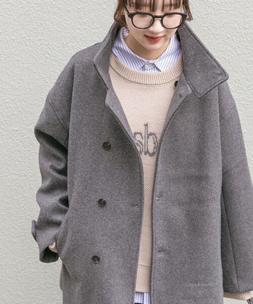 ITEMS URBANRESEARCH（アイテムズ アーバンリサーチ）の「スタンドカラージャケット（テーラードジャケット・レディース・BEG/BRN/CHA・Free）」の10枚目の写真