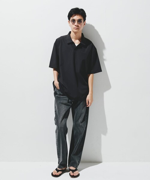 URBAN RESEARCH DOORS(アーバンリサーチドアーズ)の「『UR TECH』サマシェア ポロシャツ(ポロシャツ・メンズ・CHARCOAL/L.BLUE/BLACK・M/L/XL)」の14枚目の写真