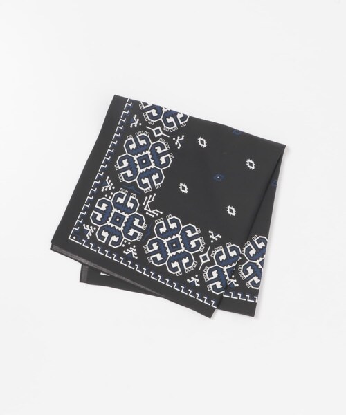 URBAN RESEARCH DOORS(アーバンリサーチドアーズ)の「LIFE STYLE TAILOR コットンシルクネッカチーフ(ハンカチ/ハンドタオル・メンズ・BROWN/BLACK/NAVY/KHAKI・-)」の9枚目の写真